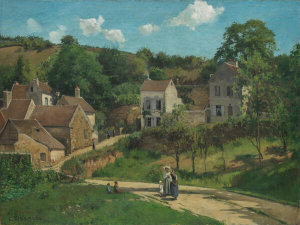 Camille Pissarro - The Hermitage at Pontoise (Les coteaux de l’Hermitage, Pontoise), ca. 1867