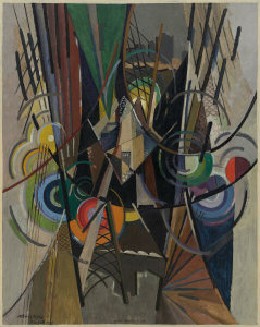Albert Gleizes - On Brooklyn Bridge (Sur Brooklyn Bridge), 1917