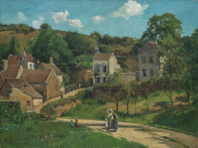 Camille Pissarro - The Hermitage at Pontoise (Les coteaux de l’Hermitage, Pontoise), ca. 1867