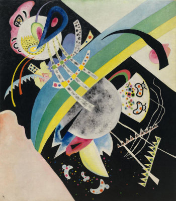 Vasily Kandinsky - Circles on Black (Krugi na chyornom), 1921