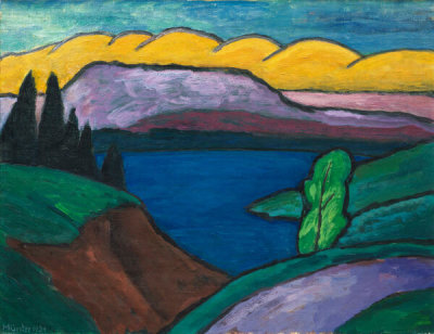 Gabriele Münter - Der blaue See (The Blue Lake), 1954