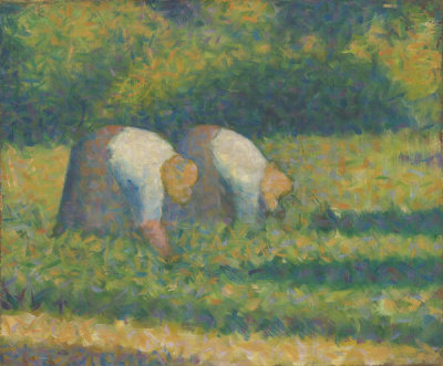 Georges Seurat - Farm Women at Work (Paysannes au travail), 1882–83